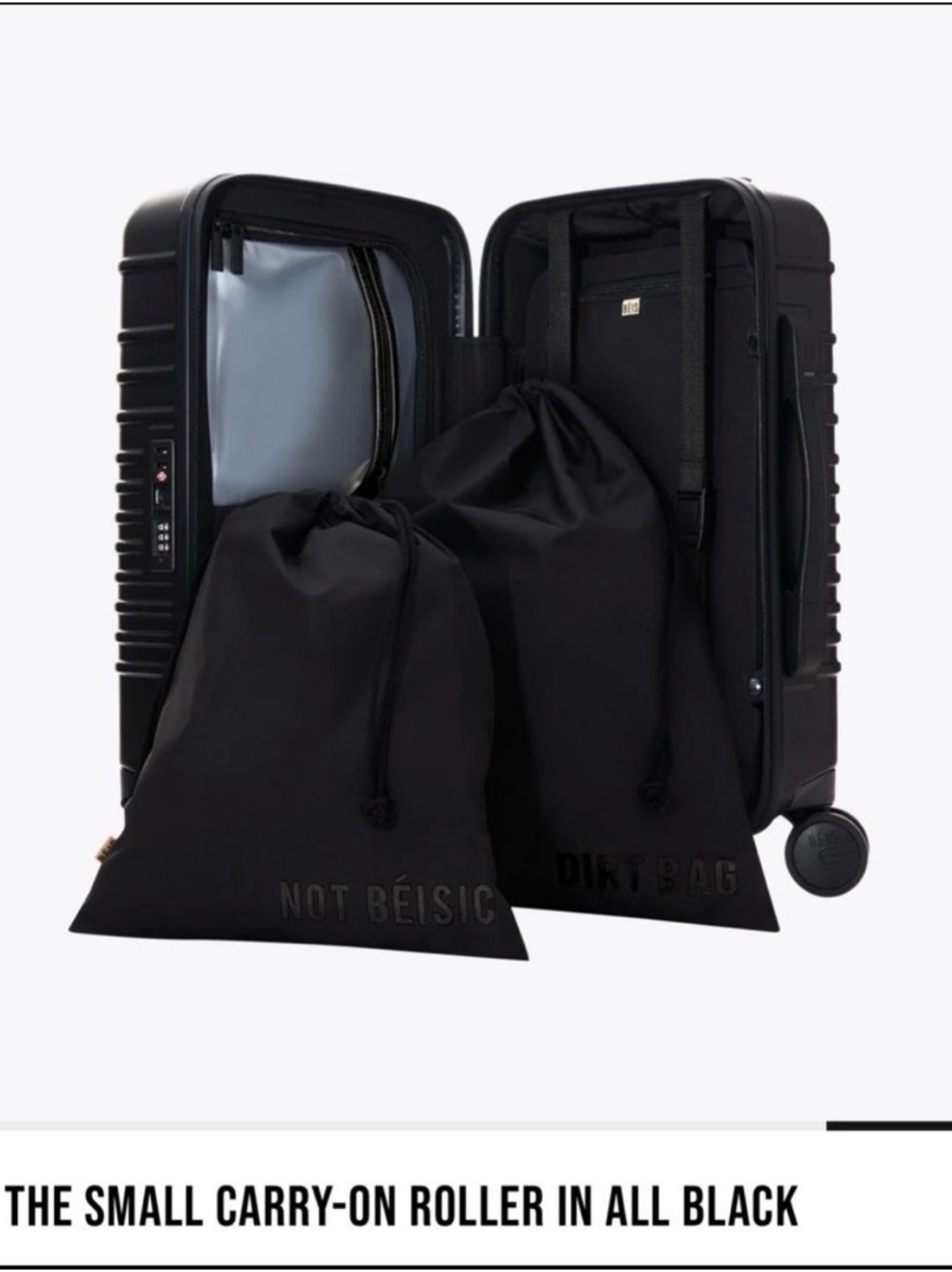 BEIS Small Carry-On Roller in Black
